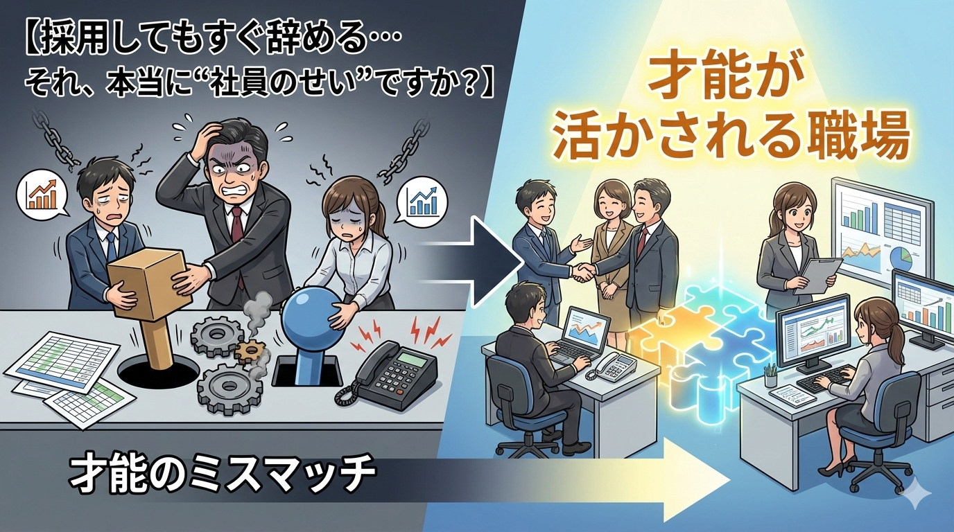 【採用してもすぐ辞める…それ、本当に“社員のせい”ですか？】