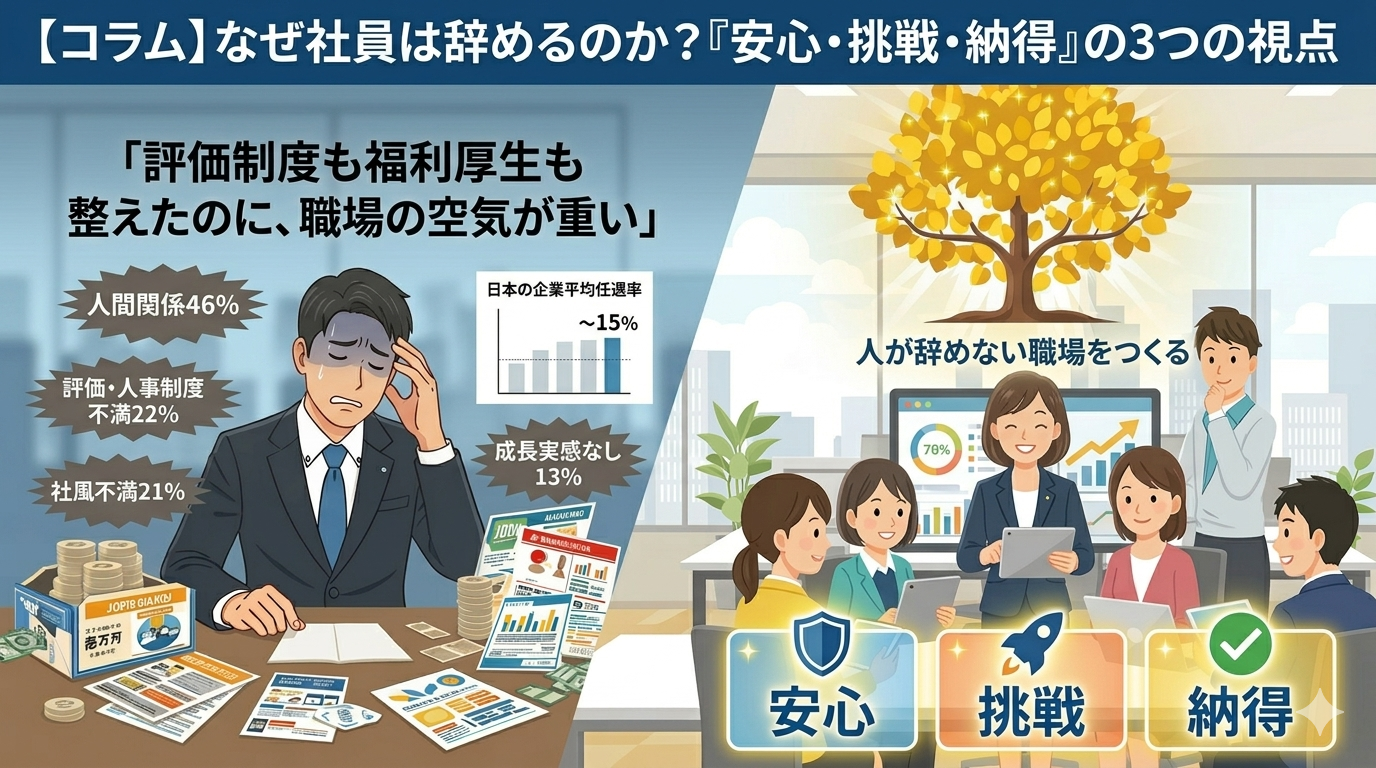【社員が辞めず、働き続けたいと思う会社とは？】
