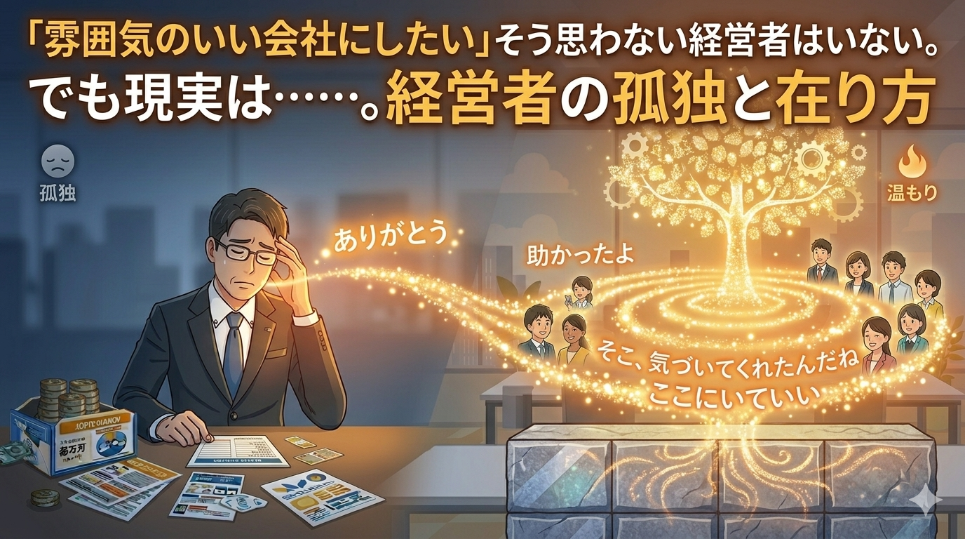 【雰囲気のいい会社は「制度」ではなく、経営者の「在り方」から作られる】